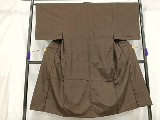 平和屋着物■男性 紬 黒茶色 正絹 逸品 AAAX6414mf 平和屋着物■男性 紬 黒茶色 正絹 逸品 AAAX6414mf