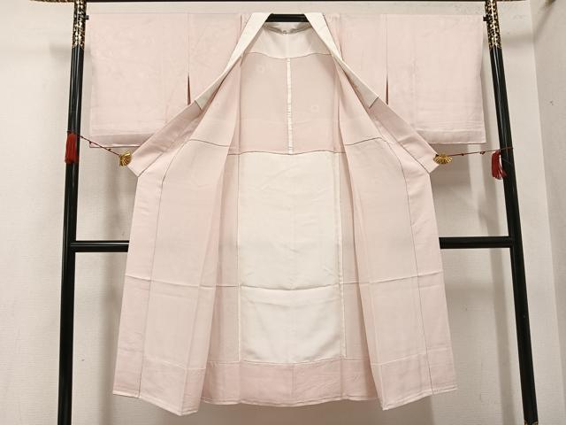 平和屋の平和屋着物●長襦袢　無双仕立て　流水地紋　灰桜色　正絹　逸品　AABH3091ph｜アングル2