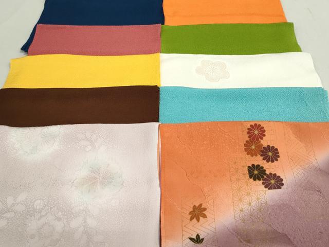 平和屋着物★和装小物　帯揚げ10枚セット　正絹　逸品　DAAV8198by