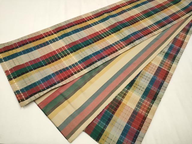 ☆売約品☆吉野間道 洒落袋帯 新品未仕立品