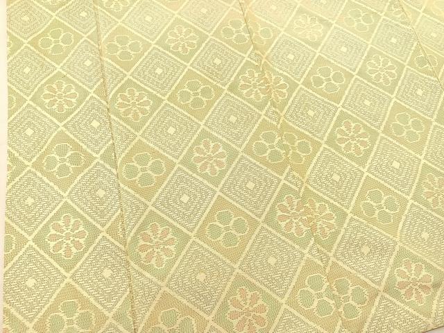 平和屋着物■本場大島紬　花菱文　正絹　逸品　BAAN3767bs