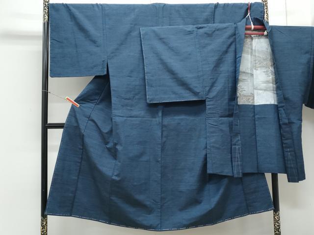 平和屋着物●男性　紬　アンサンブル　霞文　正絹　逸品　未使用　CAAY9564th