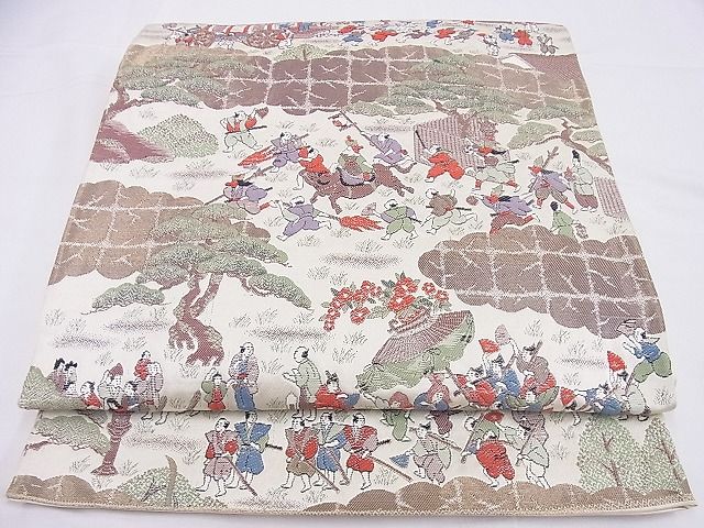 平和屋着物■六通柄袋帯 唐織 祇園祭 金糸 逸品 n-me0194