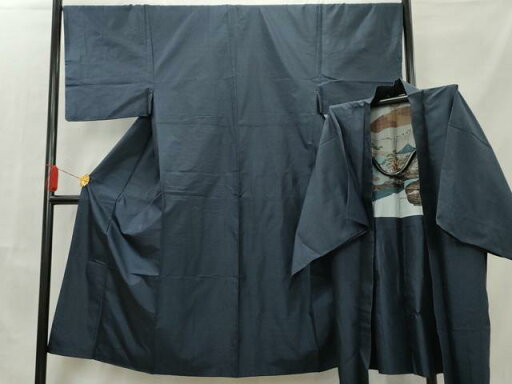 平和屋着物■男性 本場大島紬 アンサンブル 80亀甲 総詰め 正絹 逸品 AAAS9027cs