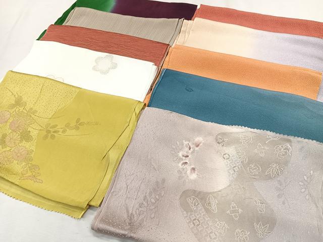 平和屋着物★和装小物　上質な帯揚げ　10枚セット　逸品　CAAL2671ua