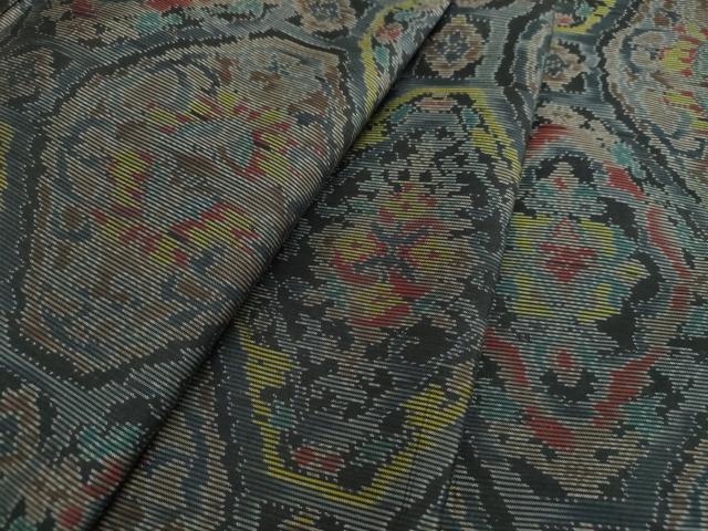 平和屋着物●本場大島紬　蜀江花文　正絹　逸品　DAAS3362ps