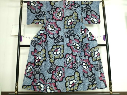 平和屋本店■極上 夏物 浴衣 有松鳴海絞り 草花文 綿 逸品 DZAA20104kh5 平和屋本店■極上 夏物 浴衣 有松鳴海絞り 草花文 綿 逸品 DZAA20104kh5