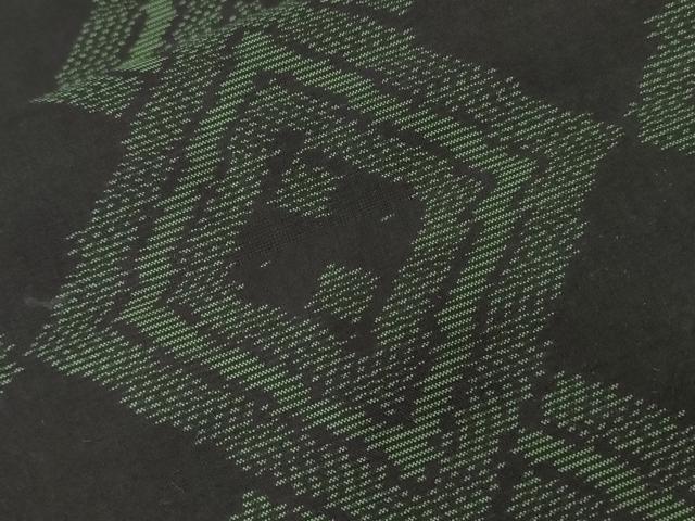 平和屋着物■本場大島紬　幾何学文様　正絹　逸品　CABD3719ev