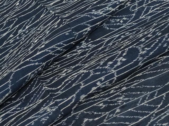 平和屋着物＊夏物　紗紬　枝葉文　正絹　逸品　AAAZ2065st