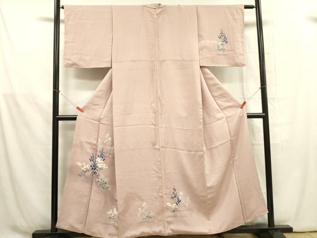 Kimono - 平和屋着物■訪問着　草花　正絹　逸品　DABB7628op