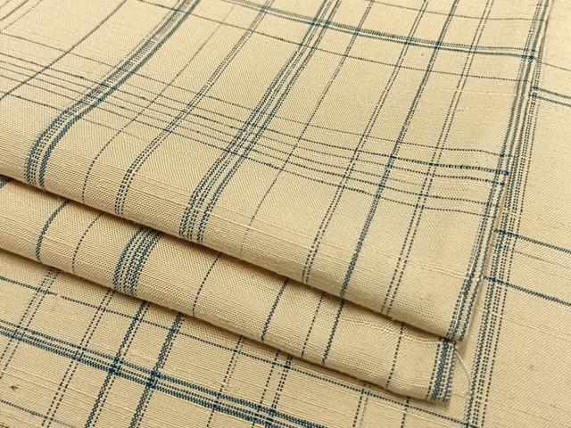 Rakuten - 平和屋着物▽上質な紬 　単衣　格子 　正絹　逸品　未使用　AAAV8355fy