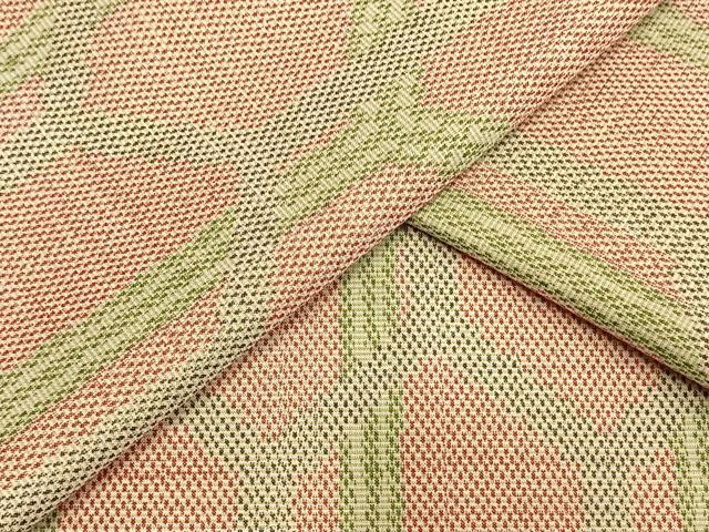 Kimono - 平和屋着物▽上質な紬　単衣　亀甲文　正絹　逸品　AAAV8364fy