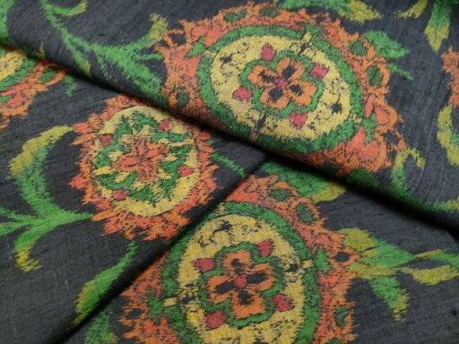 平和屋着物●小千谷紬 正倉院花文 正絹 逸品 DAAT1162tw 平和屋着物●小千谷紬 正倉院花文 正絹 逸品 DAAT1162tw