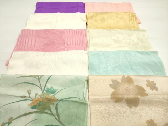 平和屋着物★和装小物 帯揚げ10枚セット 正絹 逸品 DABC5627xg