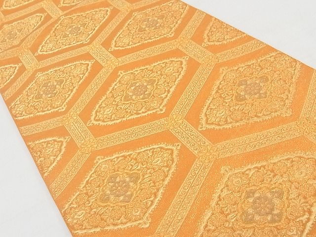 平和屋着物■西陣　服部織物謹製　六通柄袋帯　オリエント更紗　金糸　逸品　rv9692