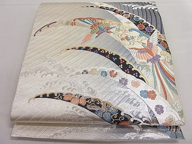 平和屋着物■六通柄袋帯　唐織　波頭小袖文　金銀糸　逸品　CAAA2798ut