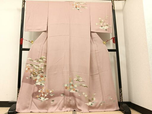 平和屋着物●訪問着 友禅 作家物 松竹梅風景文 暈し染め 金彩 正絹 逸品 未使用 AAAV9403ph 平和屋着物●訪問着 友禅 作家物 松竹梅風景文 暈し染め 金彩 正絹 逸品 未使用 AAAV9403ph