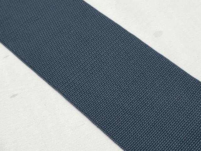 平和屋着物◎男性　本場筑前博多織　角帯　藍鉄色　正絹　逸品　CAAZ4754fb