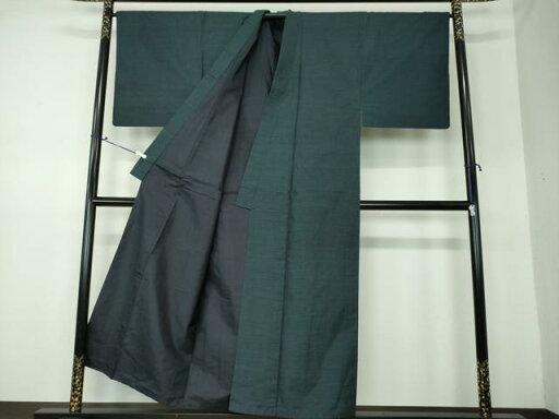 平和屋着物●男性 本場大島紬 アンサンブル 長羽織  正絹 逸品 DAAS3073ps