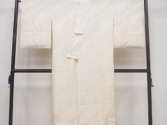 平和屋着物■上質な長襦袢 袷 地紙草花地紋 暈し染め 逸品 CAAB6951ev