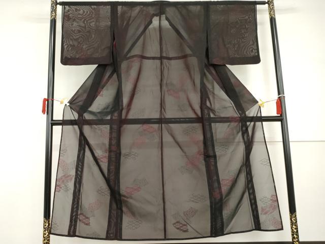 平和屋の平和屋着物＊夏物 小紋 風通紗 吉祥文 正絹 逸品 AABI8146cs｜アングル2