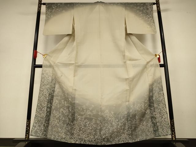 平和屋着物＊夏物 訪問着 紗紬 刺繍 萩 蛍 正絹 逸品 AABJ3315jd