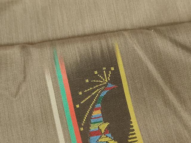 平和屋着物■上質な紬　飛鳥文　正絹　逸品　DAAQ1954we