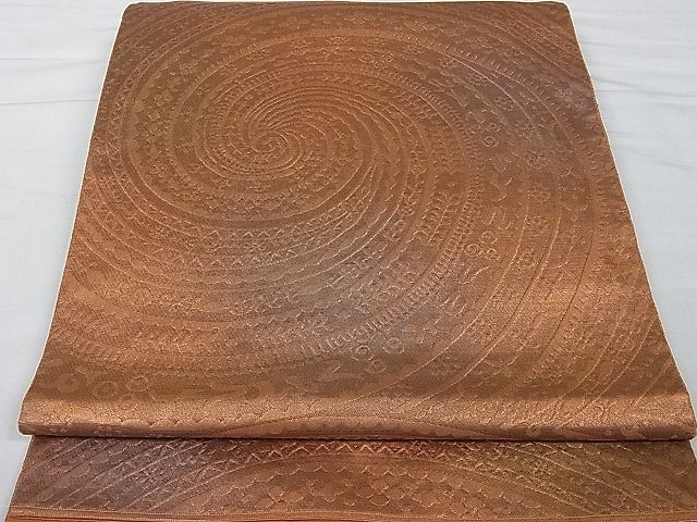 平和屋着物■六通柄袋帯　吉祥花文　逸品　kb2091(4)