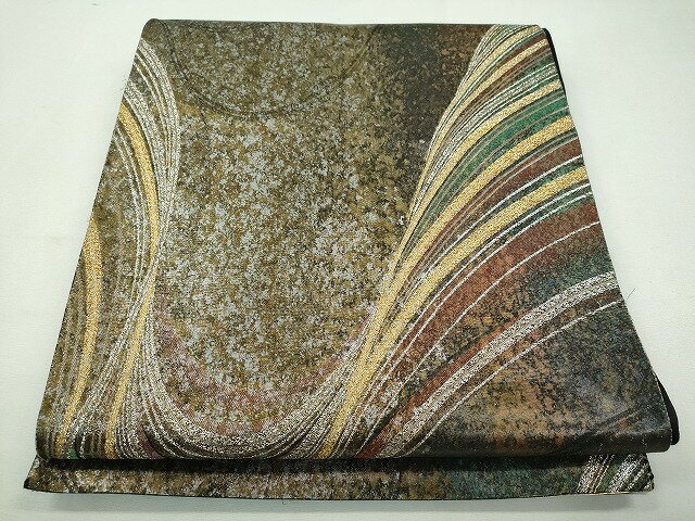 平和屋着物◎両面　六通柄袋帯　吉祥文　金銀糸　引箔　逸品　CAAI3827ku