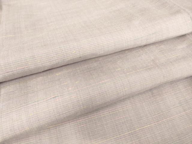 平和屋着物▽紅花紬 米沢 単衣 霞文 やまと誂製 正絹 逸品 DAAS0459az
