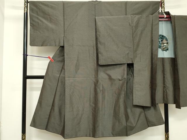 平和屋着物■男性 本場大島紬 アンサンブル 80亀甲 総詰め 正絹 逸品 DABB8758cd