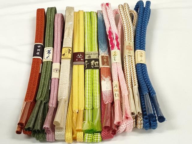 Other - 平和屋着物●和装小物　帯締め10本セット　雅流　組紐　笹浪組　鎌倉組　金糸　美保姿本舗　逸品　未使用　DABD7077zzz