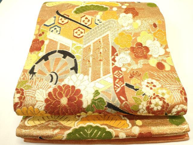 ■■■　サイズ　■■■ 長さ 400cm　幅 31cm程 ■■■　商品詳細　■■■ 【正絹】 状態は接写画像のように手先に薄い汚れがございますが その他特に目立ったシミ汚れなどもなく大変良い状態です。 大変上質な逸品になります。 お安く出品致しますので、是非この機会にいかがでしょうか？ ※アンティークになりますのでお品物の状態の感じ方には個人差がございます。 ご理解の上でのご入札をお願い致します。
