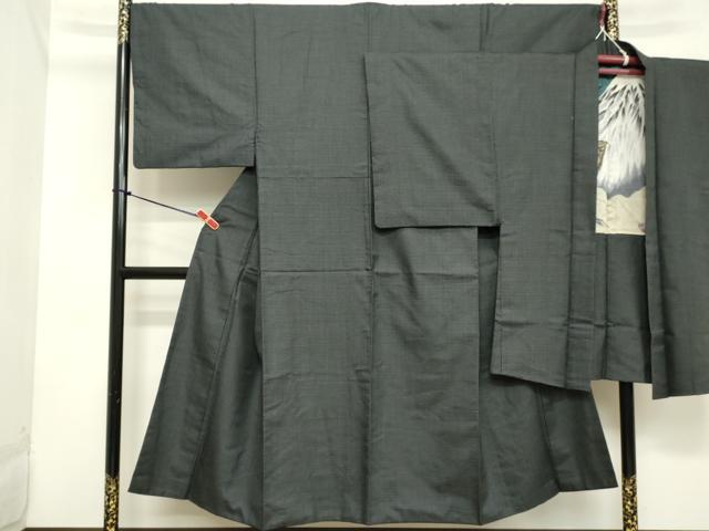 平和屋着物■男性 お召 アンサンブル 100亀甲 総詰め 正絹 逸品 DABB8761cd