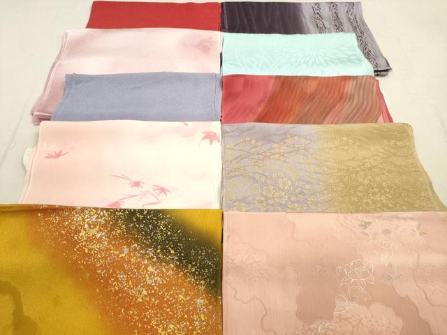 平和屋着物★和装小物　帯揚げ10枚セット　正絹　逸品　DAAX2002xg