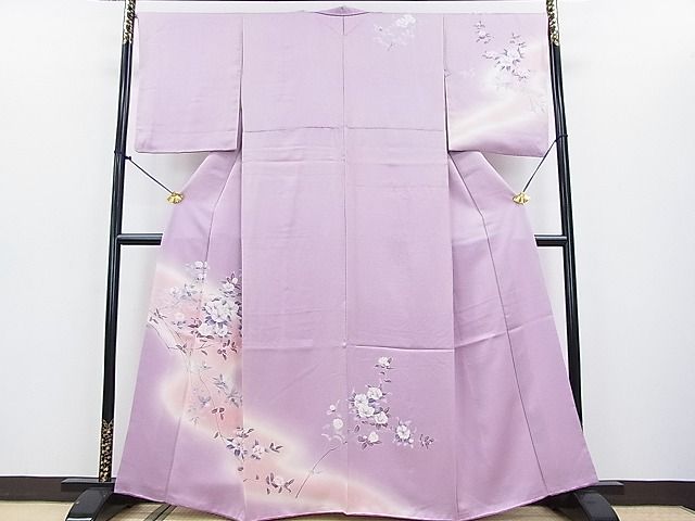 平和屋2■訪問着　枝花文　暈し染め　逸品　DAAC6043fe