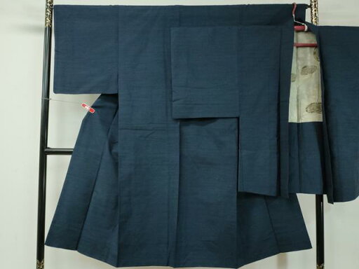 平和屋着物■男性 紬 アンサンブル 紺色 正絹 逸品 CAAR4051ev 平和屋着物■男性 紬 アンサンブル 紺色 正絹 逸品 CAAR4051ev