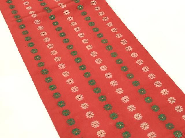 平和屋着物◎両面 半幅帯 いちご錦 DABA5565qp
