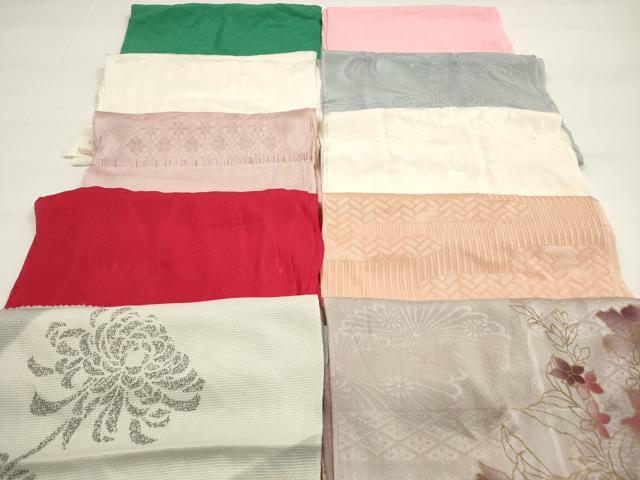 平和屋着物★和装小物 帯揚げ10枚セット 正絹 逸品 DABC5632xg