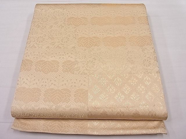 平和屋着物■六通柄袋帯　桐花唐草文　金糸　逸品　ut6874