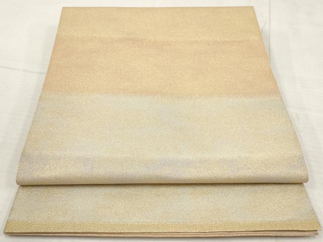 平和屋着物◎綴れ　全通柄袋帯　霞文　金糸　正絹　逸品　AAAY4243sg