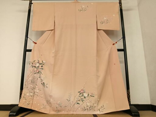 平和屋着物●訪問着 友禅 作家物 枝花文 暈し染め 正絹 逸品 AAAY6533zg 平和屋着物●訪問着 友禅 作家物 枝花文 暈し染め 正絹 逸品 AAAY6533zg