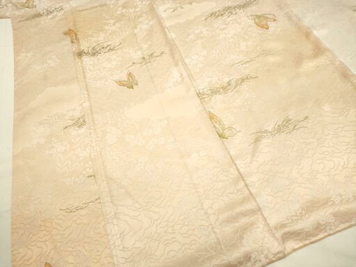 平和屋着物■上質な小紋 花蝶文 暈し染め 金彩 正絹 逸品 DAAO4979tw 平和屋着物■上質な小紋 花蝶文 暈し染め 金彩 正絹 逸品 DAAO4979tw