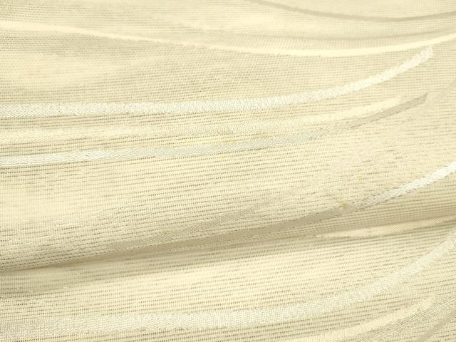 平和屋の平和屋着物＊夏物 九寸開き名古屋帯 流水文 銀糸 正絹 逸品 DABB3255cm｜アングル3
