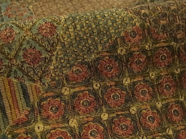 平和屋着物■上質な小紋 切嵌吉祥花文 逸品 CAAB5068vf