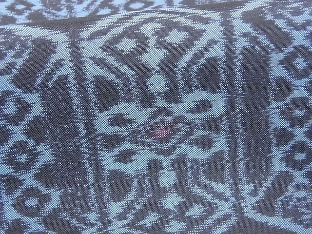 平和屋着物■上質な紬　亀甲花文　逸品　CAAB6748ev