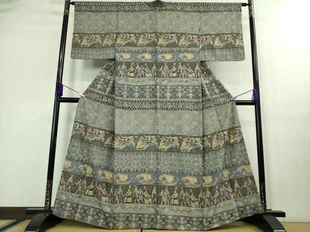 Rakuten - 平和屋本店●極上　中国三大刺繍　スワトウ刺繍　汕頭刺繍　訪問着　エジプト壁画文様　逸品　DZAB0199kh5