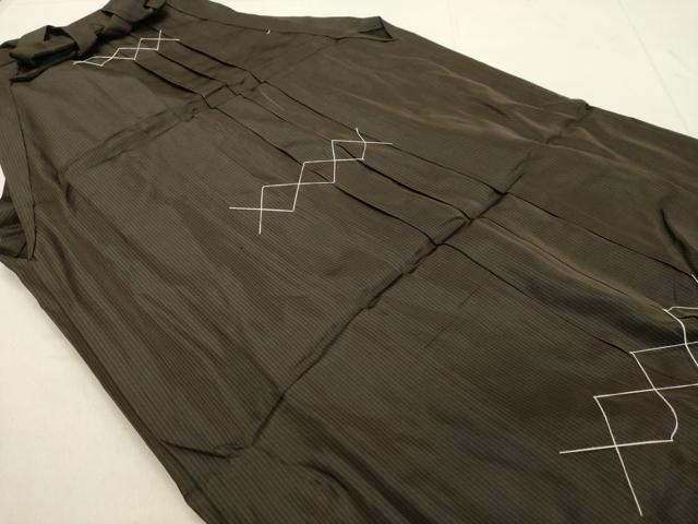平和屋着物●男性 馬乗り袴 縞 正絹 逸品 未使用 DAAS2279tw