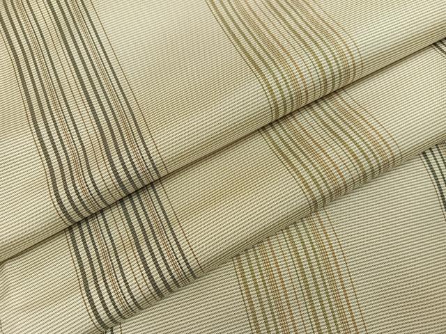 Kimono - 平和屋着物●本場縞大島紬　間道　正絹　逸品　AABH5339ph