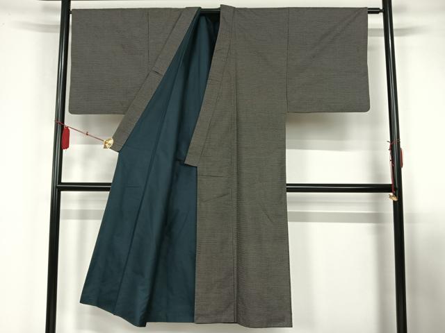 平和屋着物■男性　本場大島袖　アンサンブル　100亀甲　総詰　正絹　逸品　AAAK7517cy